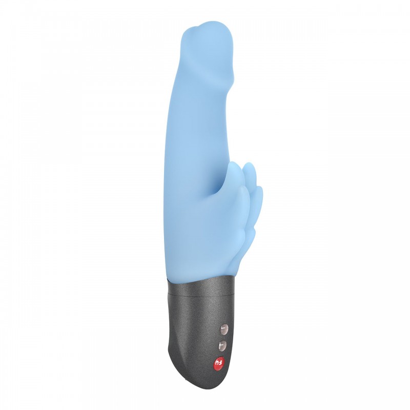 Fun Factory Wicked Wings  Silicone Dual Stimulating Vibrator - Light Blue